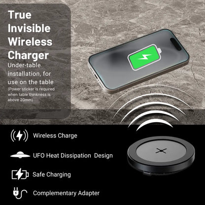 Cargador de Móvil Invisible Inalámbrico